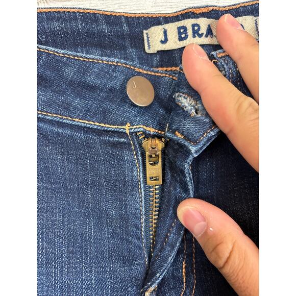 J Brand Women’s 28 Blue Scarlett Cigarette Straight Leg Split Knee Denim Jeans - Picture 4 of 8